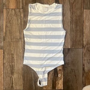 House of Harlow striped bodysuit